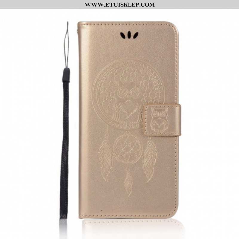 Etui Folio do Xiaomi Redmi Note 10 Pro Sowa Łapacz Snów Z Efektem Skóry